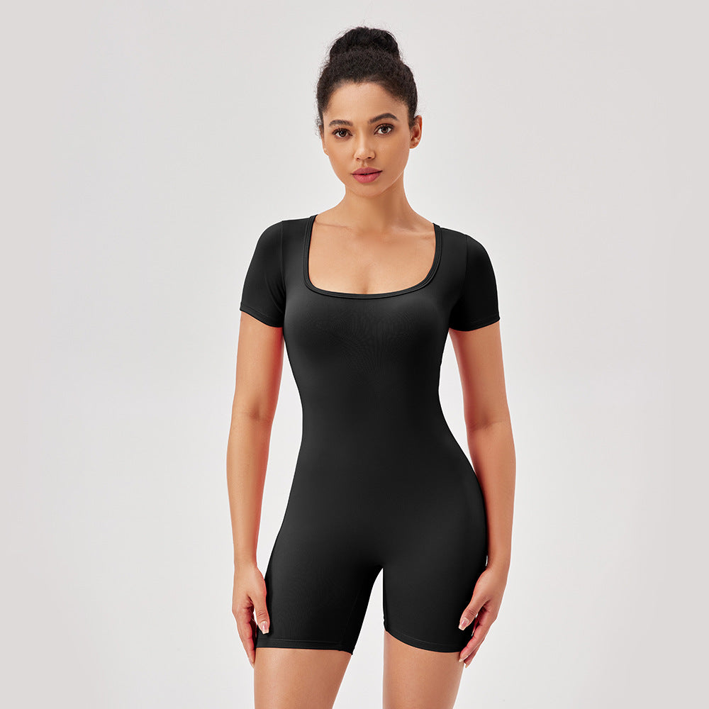 Damen Sportlicher Jumpsuit mit figurbetontem Schnitt und atmungsaktiven Eigenschaften WW