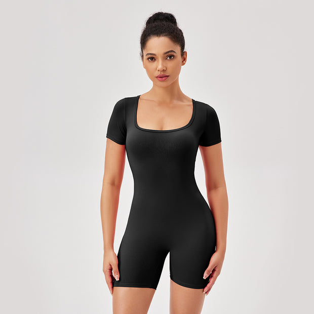 Damen Sportlicher Jumpsuit mit figurbetontem Schnitt und atmungsaktiven Eigenschaften WW