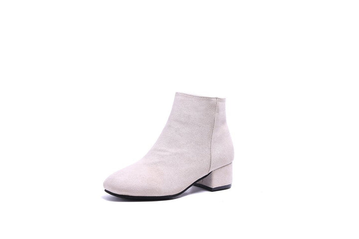 Damen Ankle-Boots mit modernem, minimalistischem Design und komfortablem Blockabsatz W&W Mode