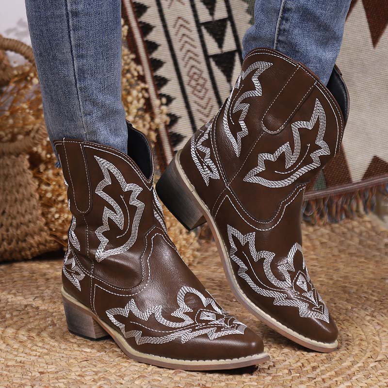 W&W Mode | Vintage Bestickte Stiefel