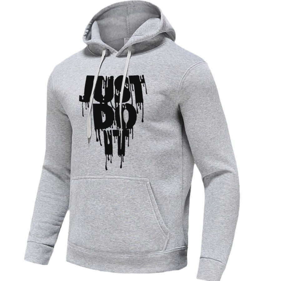 Damen sportlicher Kapuzenpullover mit grafischem Druck und Kängurutasche WW