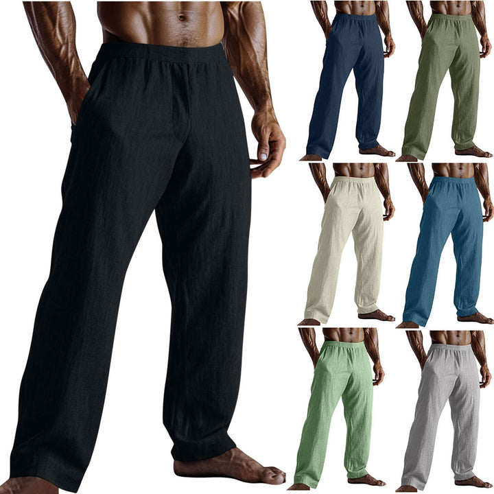 Herren Leichte Sommerhose aus atmungsaktivem Leinen W&W Mode