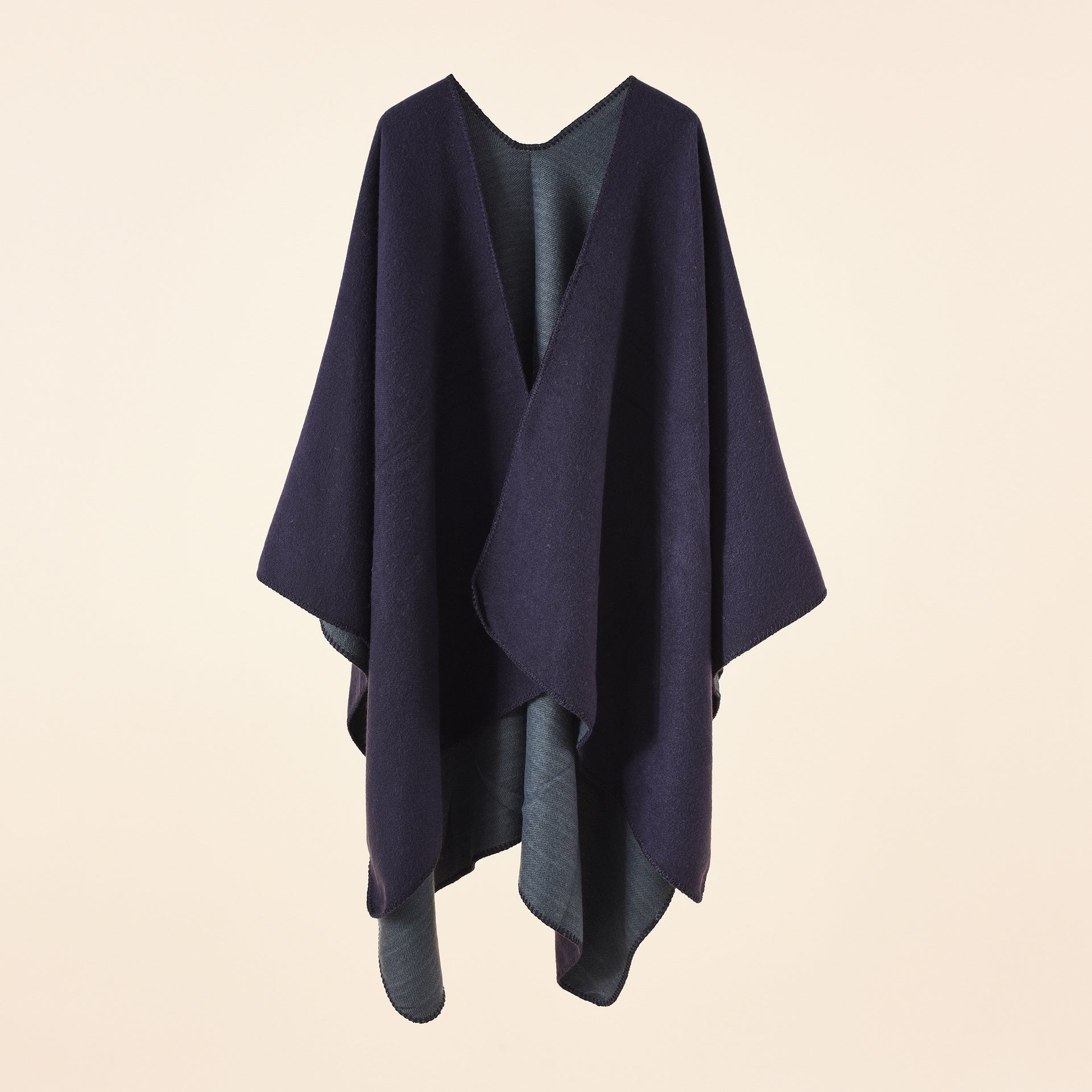 Damen Strickponcho mit asymmetrischem Schnitt und hoher Warmhaltefunktion WW