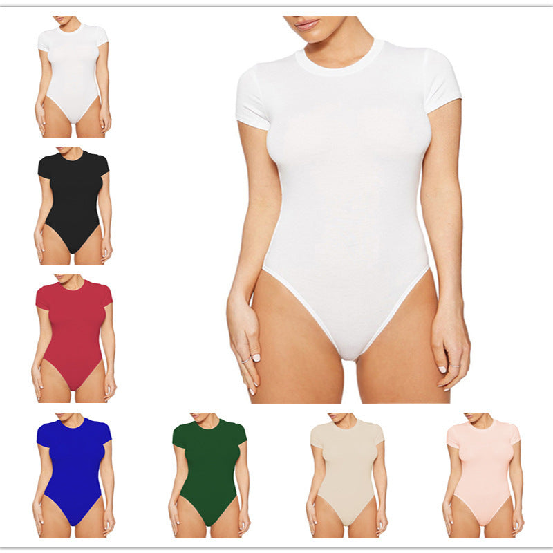 Damen Body mit kurzem Arm und figurbetontem Schnitt WW