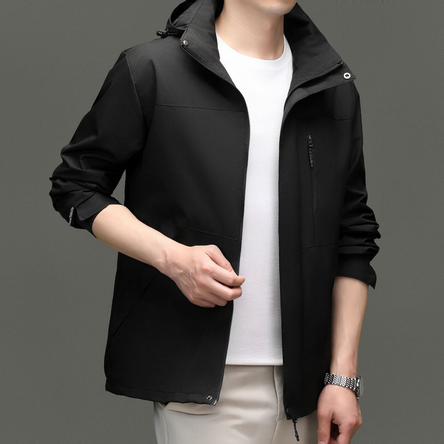 Herren Übergangsjacke mit stylischem Stehkragen und atmungsaktiven Eigenschaften WW