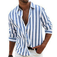 Herrenhemd mit stylischem Streifenmuster und lässigem Schnitt WW