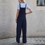 Damen Latzhose im relaxierten Palazzo-Stil mit praktischen Taschen und verstellbaren Trägern WW