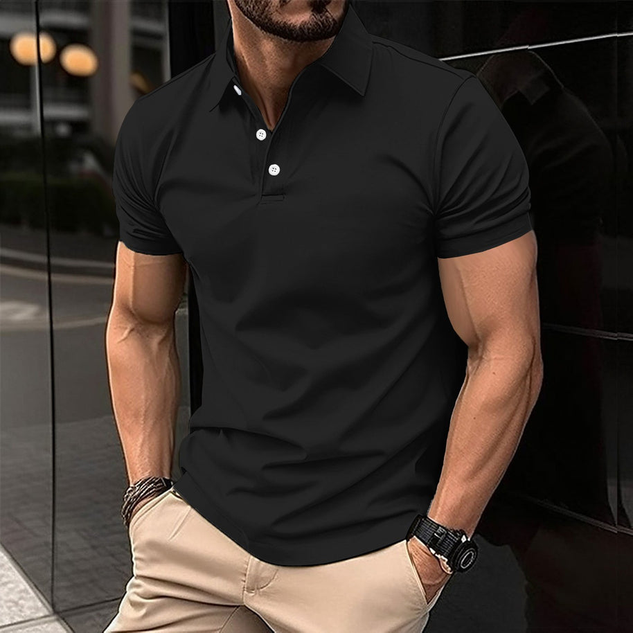 Herren Sport Poloshirt aus atmungsaktivem Material mit klassischem Schnitt WW