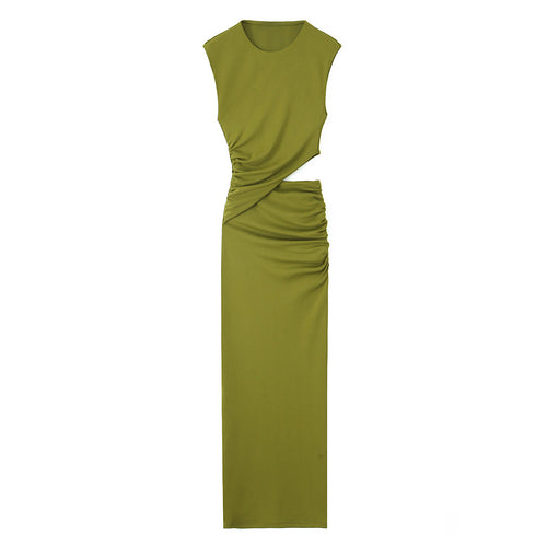 Damen Maxikleid mit elegantem Wickeldesign und raffinierten Raffungselementen WW