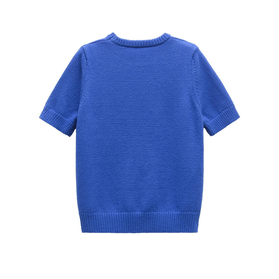Damen Kurzarmpullover W&W