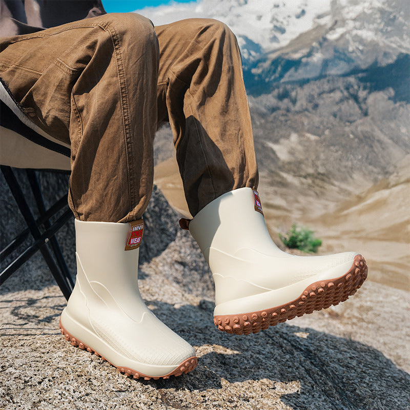 Herren Gummistiefel mit rutschfester Sohle WW