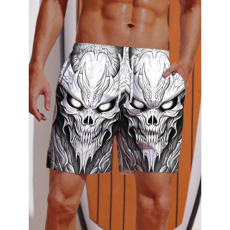 Herren Grafik Psychedelischer Druck Badehose WW