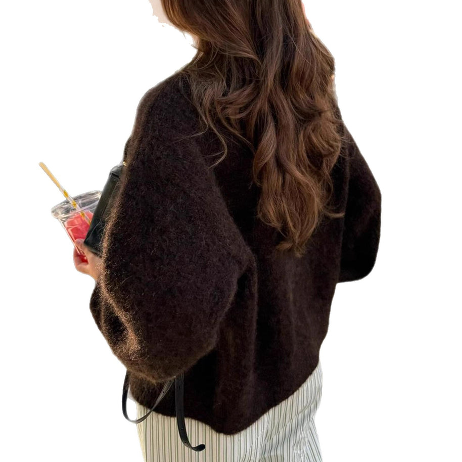 Damen Strickjacke mit Knopfdetails und lässigem Schnitt WW