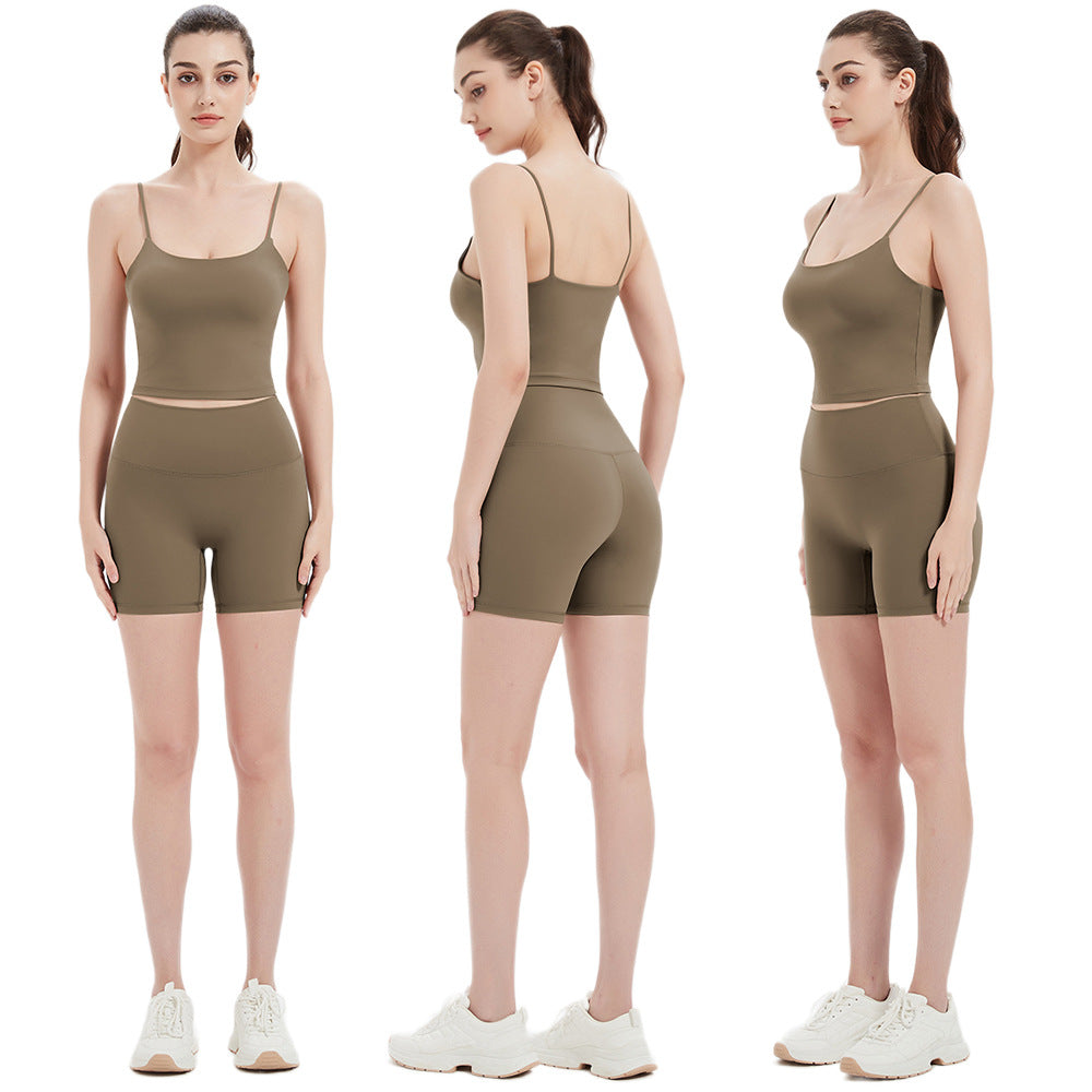 Damen Sportliches Top und Shorts Set WW