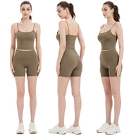 Damen Sportliches Top und Shorts Set WW