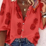 WW | Spitzenbestickte Boho Langarm Tunika Bluse