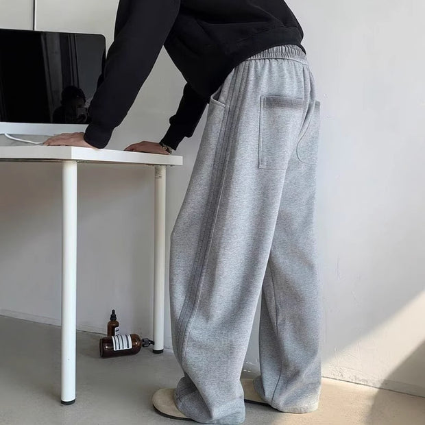 Herren Bequeme Relaxed Fit Sweatpants mit elastischem Bund und praktischen Taschen WW