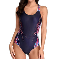 Damen Racerback Athletic Einteiler Badeanzug WW