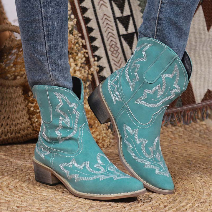 W&W Mode | Vintage Bestickte Stiefel