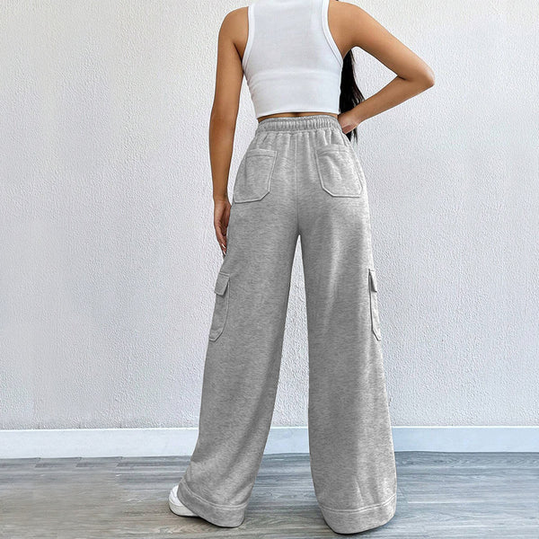 Damen Cargo-Hose mit weitem Schnitt und elastischem Bund W&W