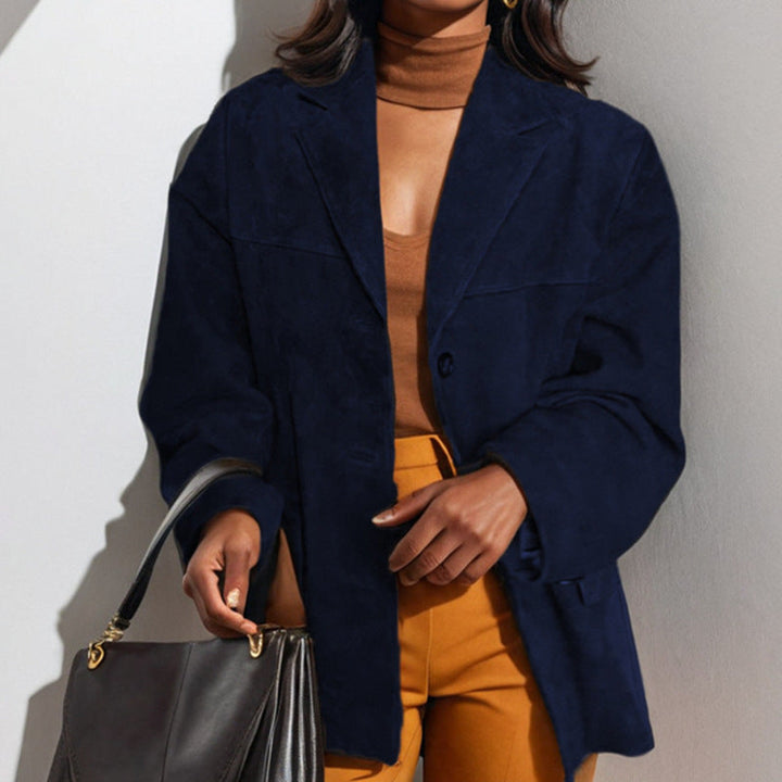 Damen Blazerjacke aus weich strukturierter Mikrofaser W&W Mode