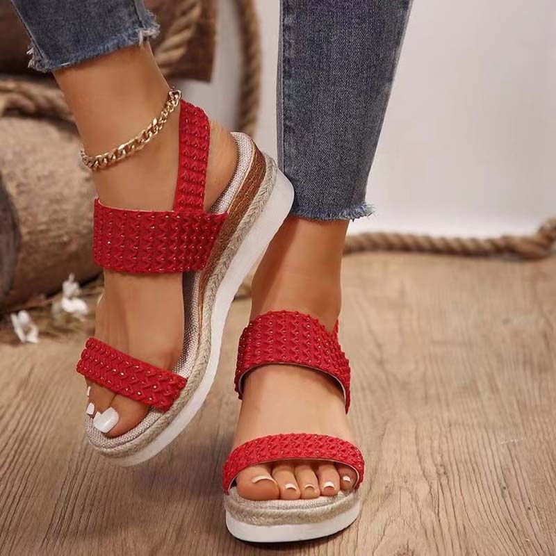W&W Mode | Bequeme Sommer Plateau Sandalen Mit Keil Für Frauen