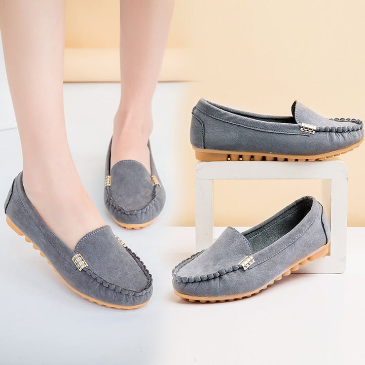 Damen Mokassins mit luxuriösen Dekorelementen und rutschfester Sohle W&W Mode