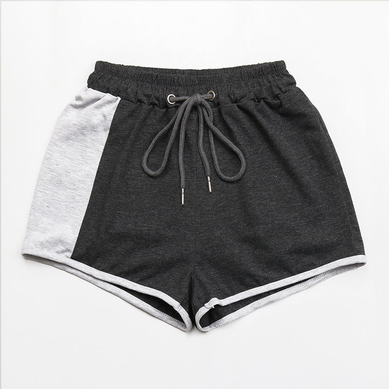 Damen Sportliche Shorts mit elastischem Bund und kontrastierenden Seiteneinsätzen WW