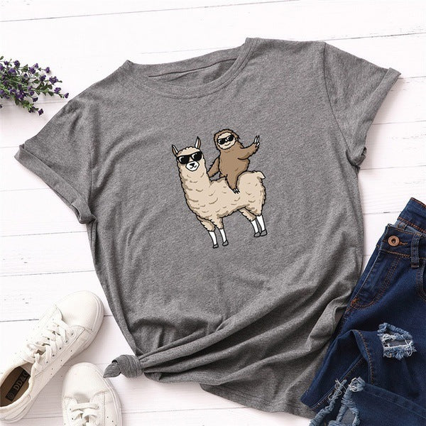Femme Fun Tier Grafik T-Shirt WW