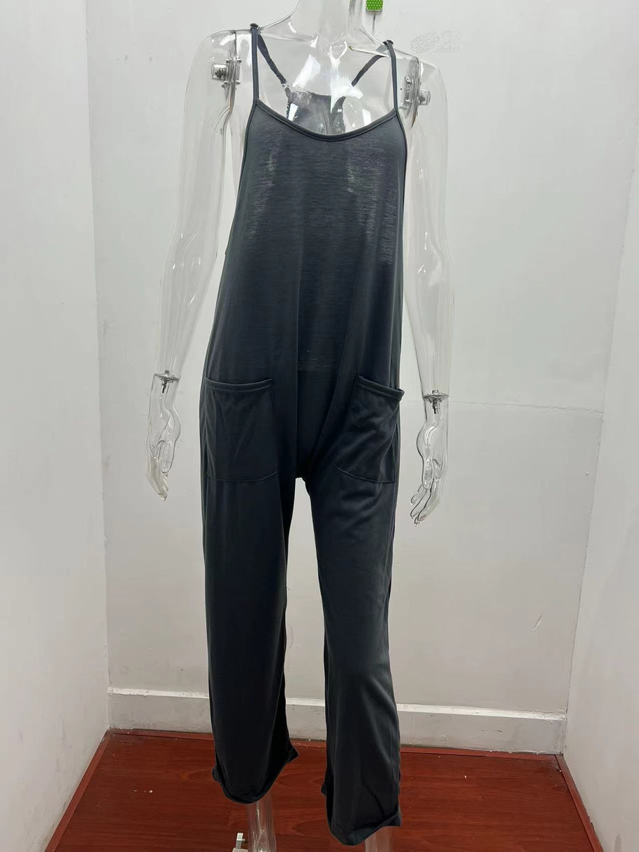 Damen entspannter Jumpsuit mit praktischen Taschen und lässigem Schnitt WW