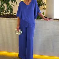 Damen Jumpsuit mit elegantem Layering und großzügigem Schnitt WW