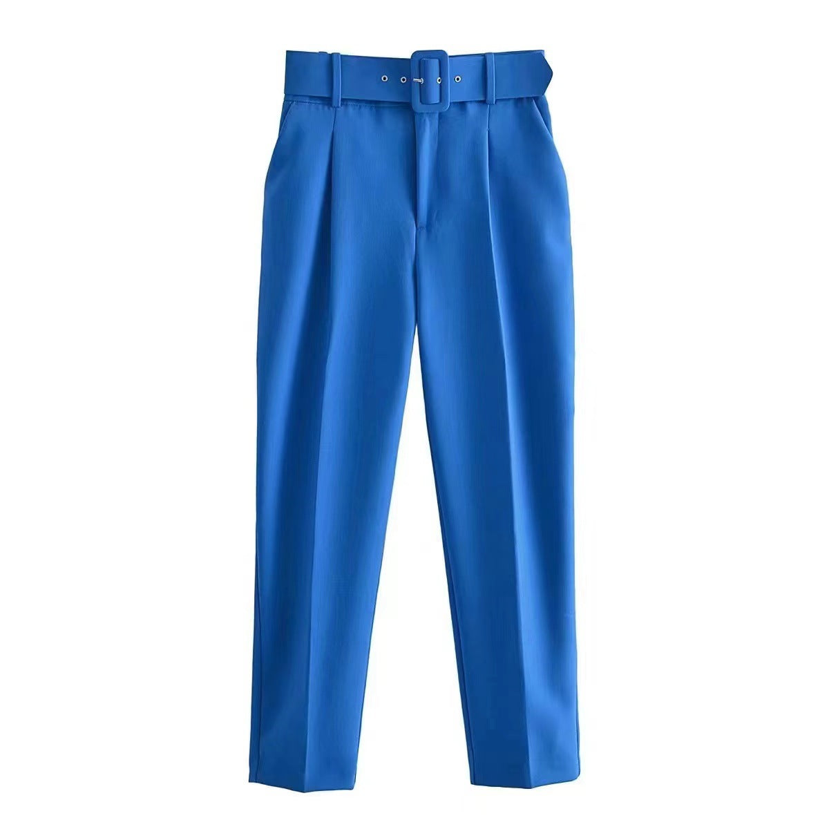 Damen weite Hochbundhose mit schickem Gürtel WW