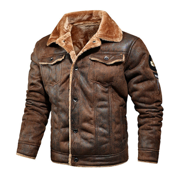 W&W Mode | Leder Pilotenjacke mit Weicher Fütterung Marinus