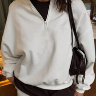 Damen Sportlicher Pullover mit hohem Kragen WW