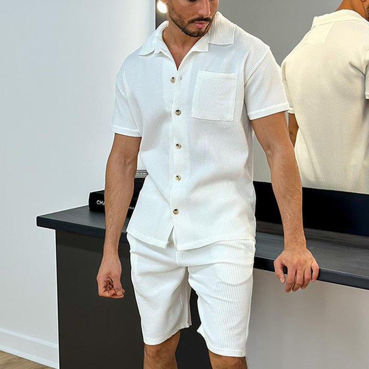 W&W Mode Polo Kurzarm-Shorts Set