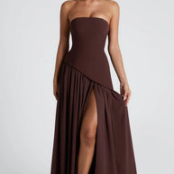 Damen Abendkleid mit asymmetrischem Schnitt WW