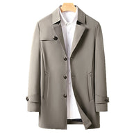 Herren Trenchcoat mit modischem Schnitt und funktionalen Taschen WW