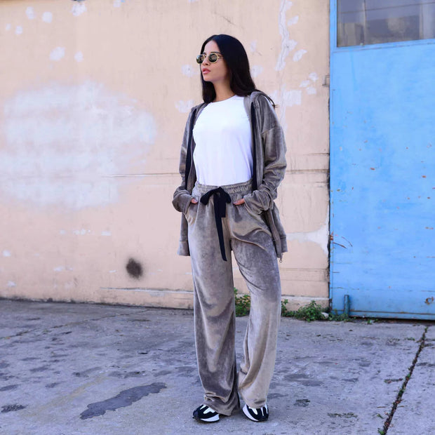 Damen bequeme und stilvolle Kapuzenjacke WW