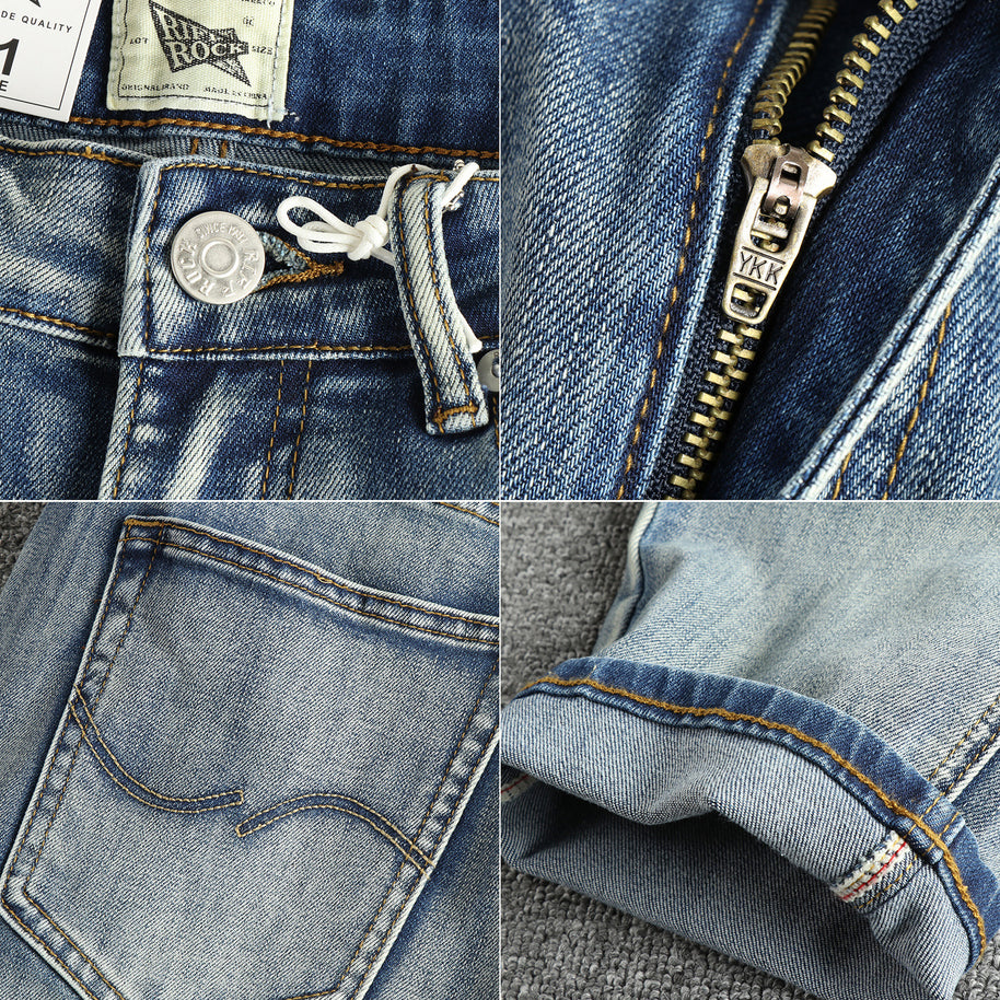 Damen Slim-Fit Jeans mit lässigen Fransen WW