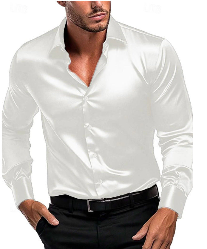 Herren Elegantes und zeitloses Seidenhemd WW