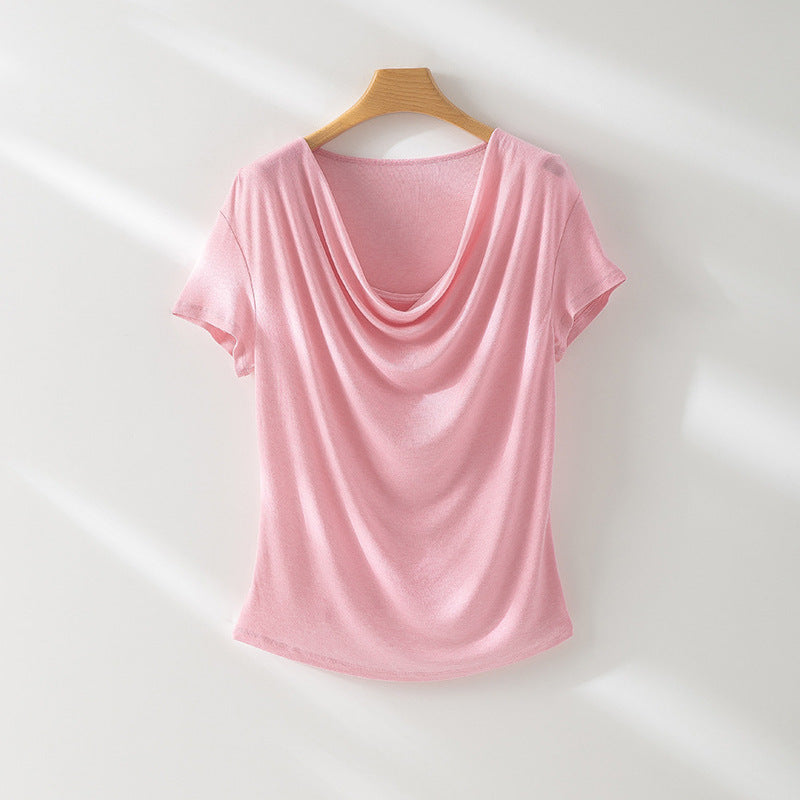 Damen Relaxed Fit Drape Top WW