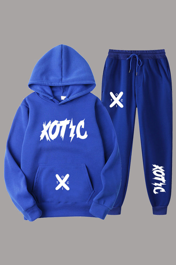 Damen Sportliches Hoodie und Jogginghose Set mit modernem Schriftzug WW