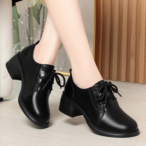 Damen Schnürschuhe mit elegantem Blockabsatz und ergonomischer Polsterung WW