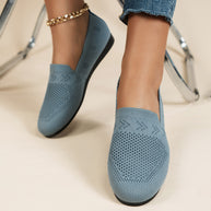 Damen Atmungsaktive Slip-On Espadrilles mit flexiblem Fußbett WW