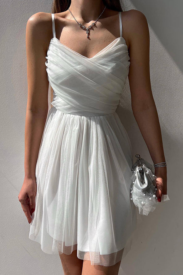WW | Home Before Daylight A-Linie Tüll Mini Kleid