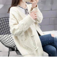 Damen Strickcardigan mit Zopf- und Strukturdesign WW