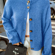 Damen Strickjacke mit Knopfdetails und lässigem Schnitt WW