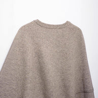 Damen Strick-Cape mit eleganter Knopfleiste WW