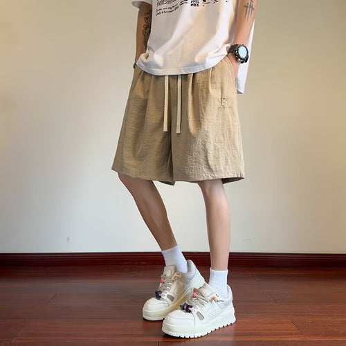 Herren Bequeme Leinen-Shorts mit verstellbarem Kordelzug und seitlichen Taschen W&W Mode