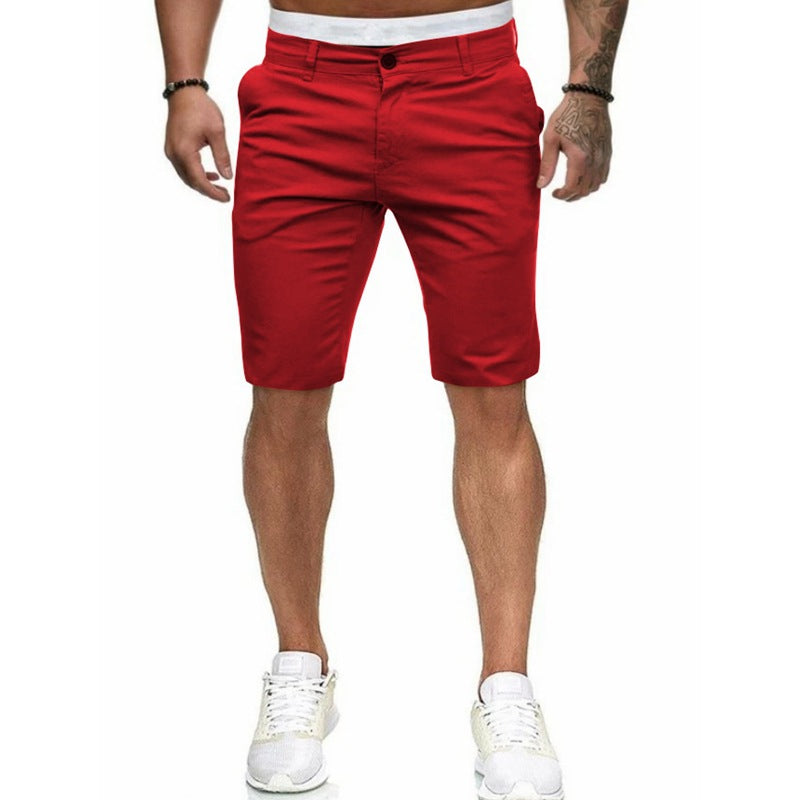 Herren Chino Stil Freizeit Shorts WW